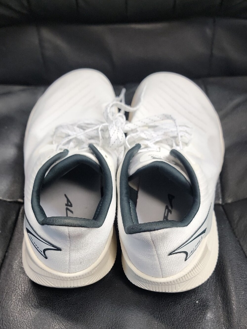 Altra White Athletic Running Shoes with Dark Gray Trim - Picture 3 of 5